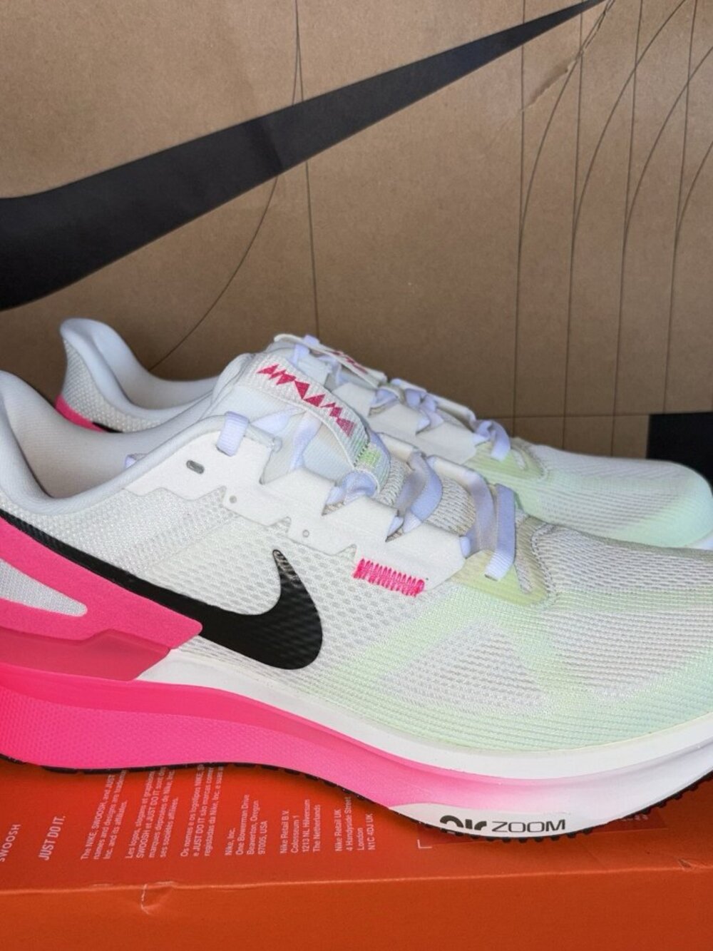 NEW Nike Air Zoom Structure 25 Sail Hyper Pink IB7451-100 Men Size 9